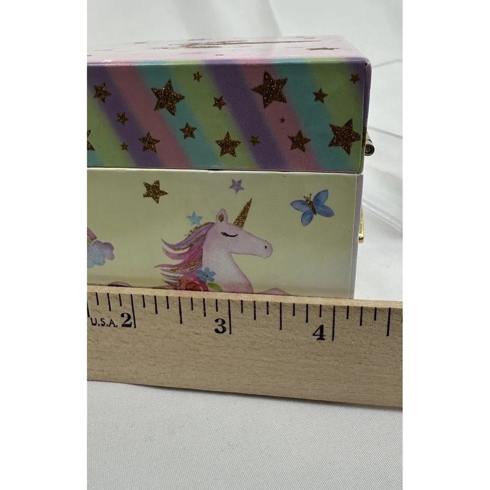 Unicorn Musical Jewelry Storage Box Spinning Jewelkeeper‎ EUC Kids Keepsake